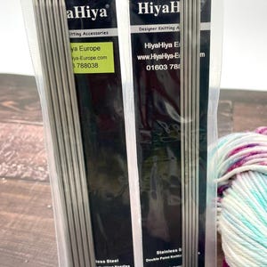 HiyaHiya 8" (20cm) Sharp Steel Double Pointed Knitting Needles