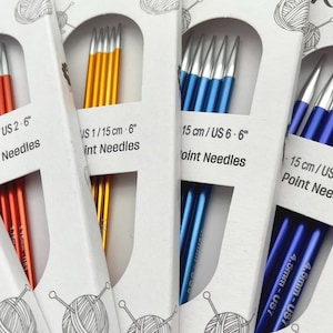 KnitPro Zing 6” (15cm) Double Pointed Knitting Needles