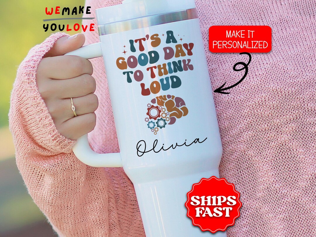 Personalized ADHD Tumbler, Custom ADHD Awareness 40oz Tumbler With ...