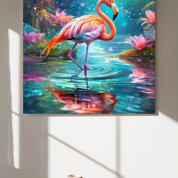 Flamingo in unzähligen Farben