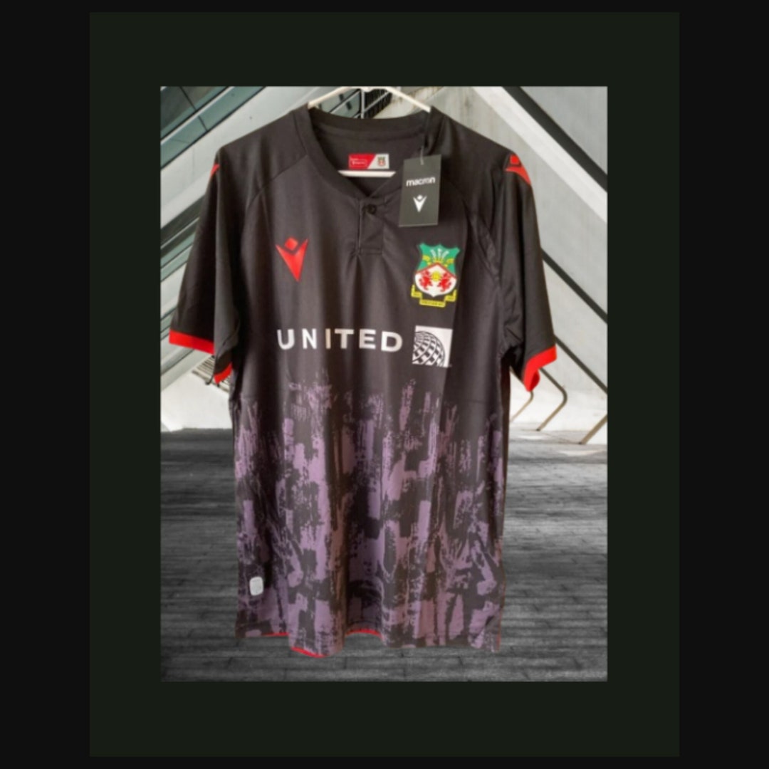 2324 Wrexham AFC Black Football Jersey for Adultwrexham Etsy