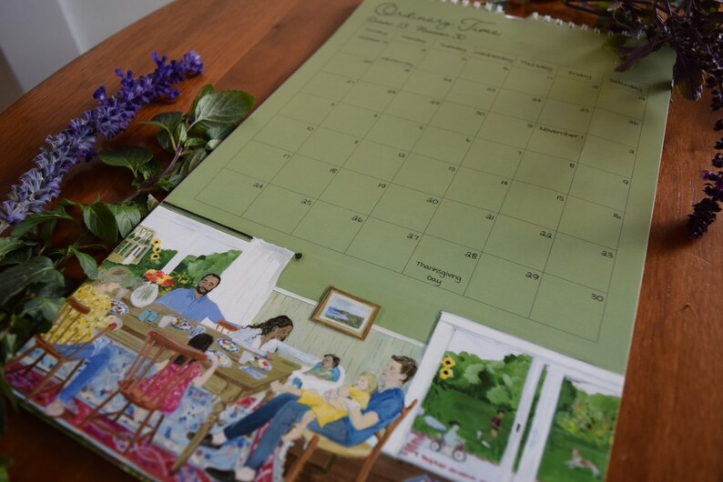 Liturgical Calendar 2025 Wall Calendar Yearly Holiday Etsy UK