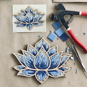 DIY Lotus Kreativität Kit Mosaik-Kit Mosaik Lotus Mosaik-Kit für Erwachsene Mosaik-Kit für Kinder Jahrestag Geschenk Valentinstag