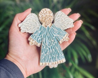 Mosaic Angel, Angel figurine, Angel handmade, Newborn gift, Handmade angel, Unique gift, Wedding gift, Decor Angel