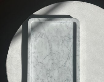 Genuine Natural Marble Rectangular Tray