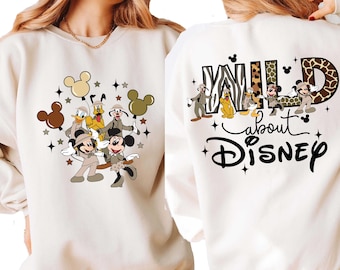 Disney Animal Kingdom T-shirt, Mickey Minnie Unisex T-shirt, Two Sided Disney Animal Kingdom T-shirt, Disney Family Animal Kingdom Vacation