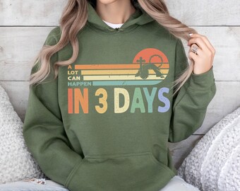 A Lot Can Happen in 3 Days Hoodie,Retro Christian Easter Hoodie,Easter Church Hoodie,Religious Easter Gift,Jesus Risen Hoodie,Faith Hoodie