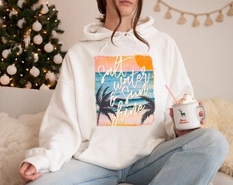 Sand Sea Sun Hoodie, Retro Sunset Rays Wavy  Hoodie, Retro Sunshine  Hoodie, Sunset  Hoodie, Retro Summer Time Hoodie, Sunset Lovers  Hoodie
