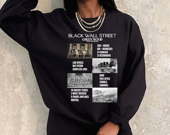Black Wall Street Sweatshirt, Black Culture Sweatshirt,Black Empowerment Sweatshirt Black Lives Matter, Juneteenth Sweatshirt,BLM Sweatshirt