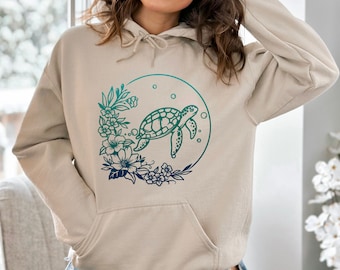 Sea Turtle Hoodie, Funny Turtle Hoodie, Respect Local Hoodie, Save Turtles Hoodie, Respect Ocean Hoodie, Aesthetic Turtle Hoodie, Cute Gift