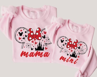 Mama and Mini Sweatshirt,Mama Girl Matching Sweatshirt, Disney Family Matching,Mama Mouse Sweatshirt,Mini Mouse Sweatshirt,Mothers Day Gift