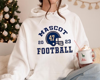 Custom Football Team Hoodie, Personalized Football Number Hoodie, Custom Name and Team Hoodie, Football Player Gift,Game Day Spirit Wear