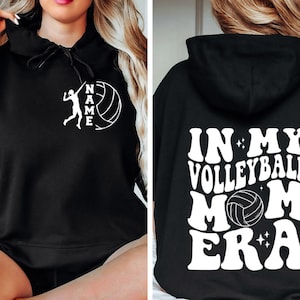 In My Volleyball Mom Era Hoodie, Custom Volleyball Mama Hoodie, Gift for Volleyball Mom, Game Day Hoodie,Sport Mom Outfit,Gift for Sport Mom