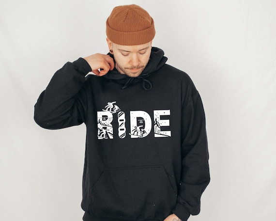 Ride Snowboard Hoodie, Retro Snowboarding Hoodie, Winter Sports Pullover, Ski Lodge Outfit, Snowboarder Gift Hoodie, Gift For Snowboarder
