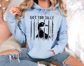 Goofy Bird Meme Hoodie, Got Too Goofy Hoodie, Funny Goose Graphic Hoodie, Oversized Unisex Hoodie, Cute Animal Top Hoodie