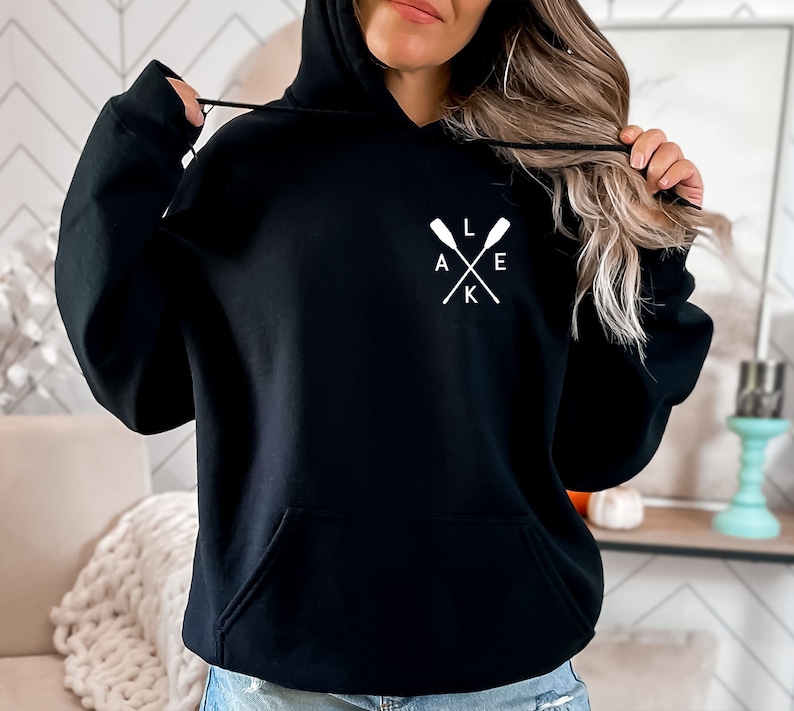 Custom Lake Life Hoodie, Personalized Gift,Camping Vacation Hoodie,Lake Vacation, Vacation Lake Road Trip Camping Gift,Camper Travel Outdoor bild 2