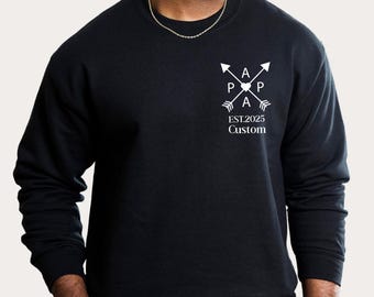 Dad's Edition Sweatshirt with Kids Name,Dad Year of Birth Sweatshirt,Gift For Dad,Dad Gift Idea,Personalized  Dad Sweatshirt,Dad's Day Gift