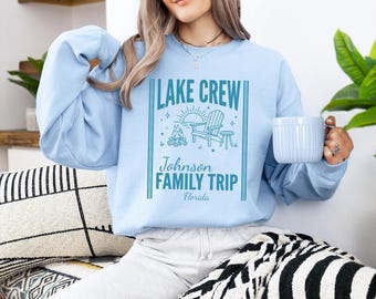 Custom Family Vacation Sweatshirt, Matching Family Trip Sweatshirt, Personalized Travel Sweatshirt, Family Reunion Gift, Summer Trip Sweater