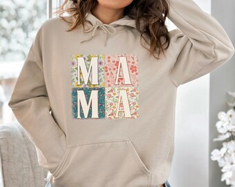 Floral Mama Hoodie, Wildflower Mama Hoodie, Mother's Day Hoodie, Mothers Day Gift, Mama T-shirt For Birthday,Baby Shower Gift,New Mom Gift