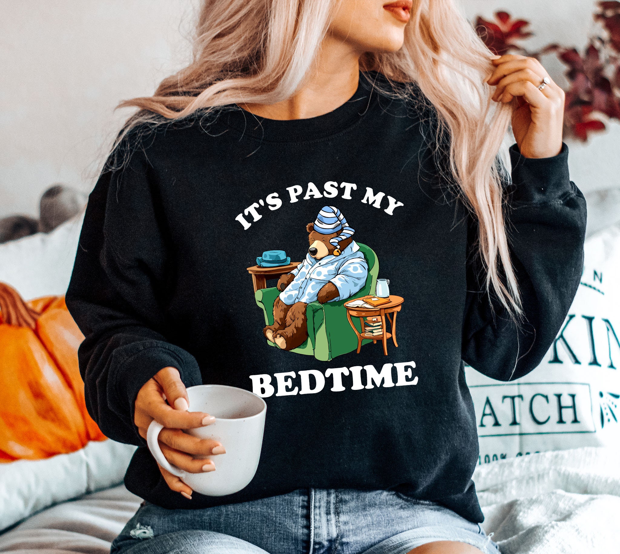 T-shirt Humoristique Sleepytime Tea Bear Meme - Homme Taille L - Neuf