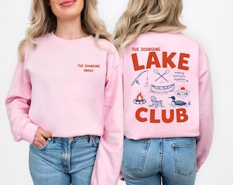 Personalized Lake Trip Sweatshirt, Family Vacation Sweater, Matching Cabin Weekend Sweaters, Fishing Adventure Gift Sweater