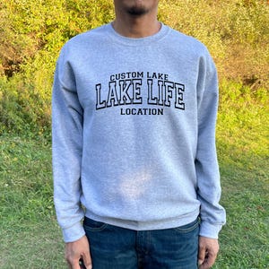 Custom Lake Life Sweatshirt, Personalized Lake Camping Sweatshirt, Custom Lake Vacation, Custom Lake Life Sweatshirt, Camping Sweatshirt