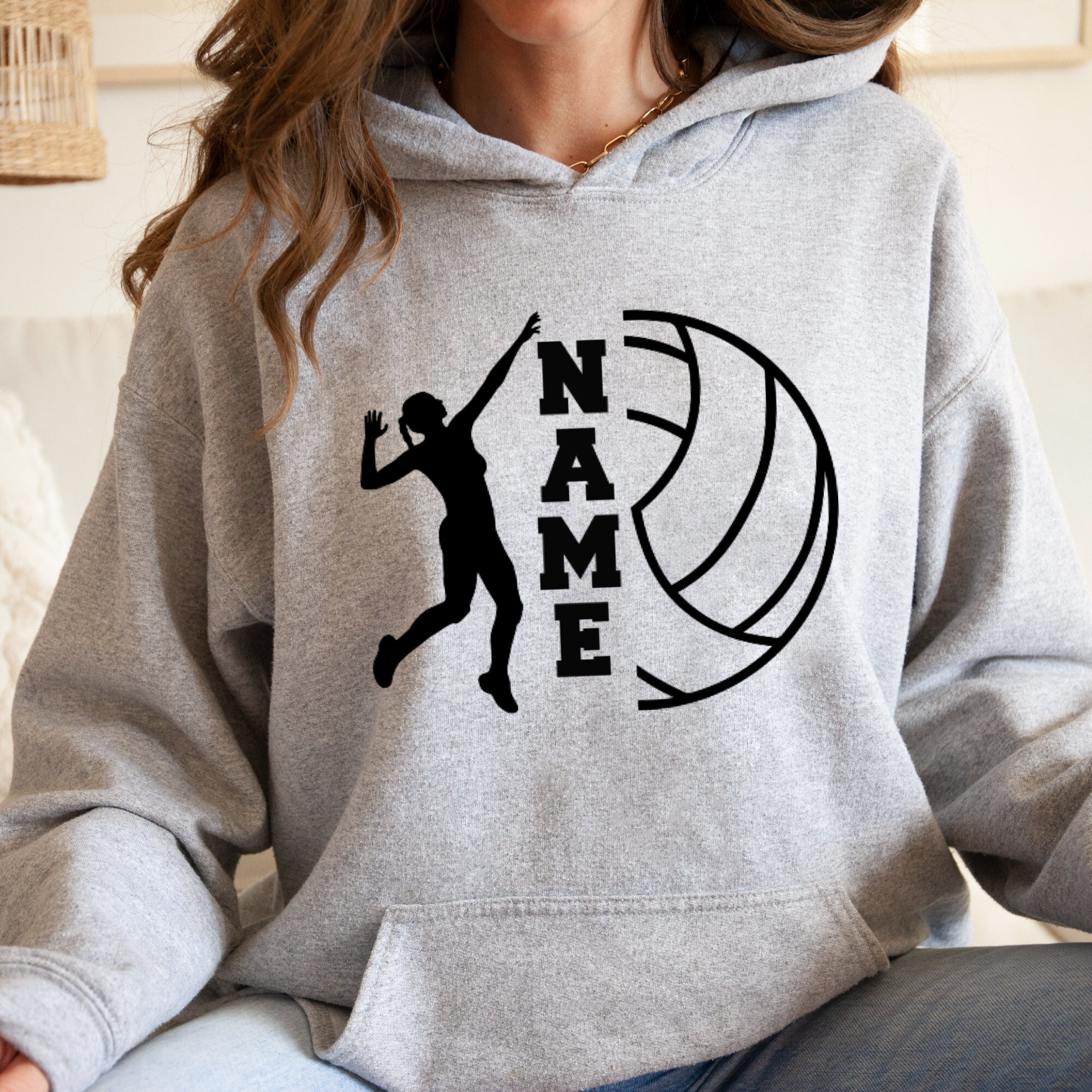 Volleyball Team Hoodie Designs TMS Volleyball UNISEX Hoody