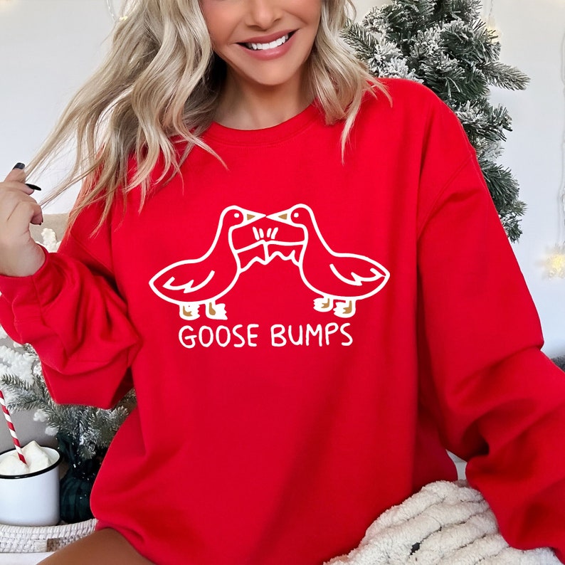 Goose Bumps Sweatshirt, Funny Goose Sweatshirt, Funny Animal Sweatshirt ...