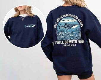 Whale Shark Sweatshirt, Shark Sweatshirt, Jesus Faith Sweatshirt, Beachy Sweatshirt, Whaleshark Sweatshirt, Coconut Girl, Ocean Sweatshirt