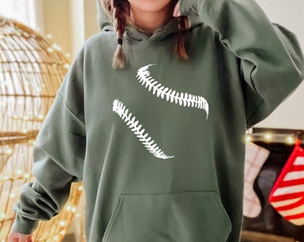 Baseball Stitches Hoodie, Baseball Hoodie for Men Women , Cool Baseball Hoodie, Softball Hoodie,Baseball Fan Gift,Sports Hoodie,Dad Mom Gift