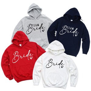 Bride Team Bride Hoodie, Bride Hoodie, Wedding Hoodie, Bridal Party Hoodie, Team Bride Hoodie, Bridesmaid Proposal Gifts ,Team Bride Hoodie