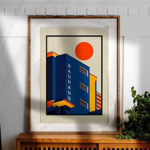 Bauhaus Exhibition Poster: Mid-Century Modern Art (Digital Download)