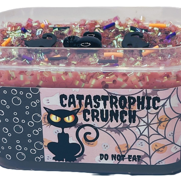 Halloween Catastrophic Crunch Slime 8oz (Bingsu and Floam)