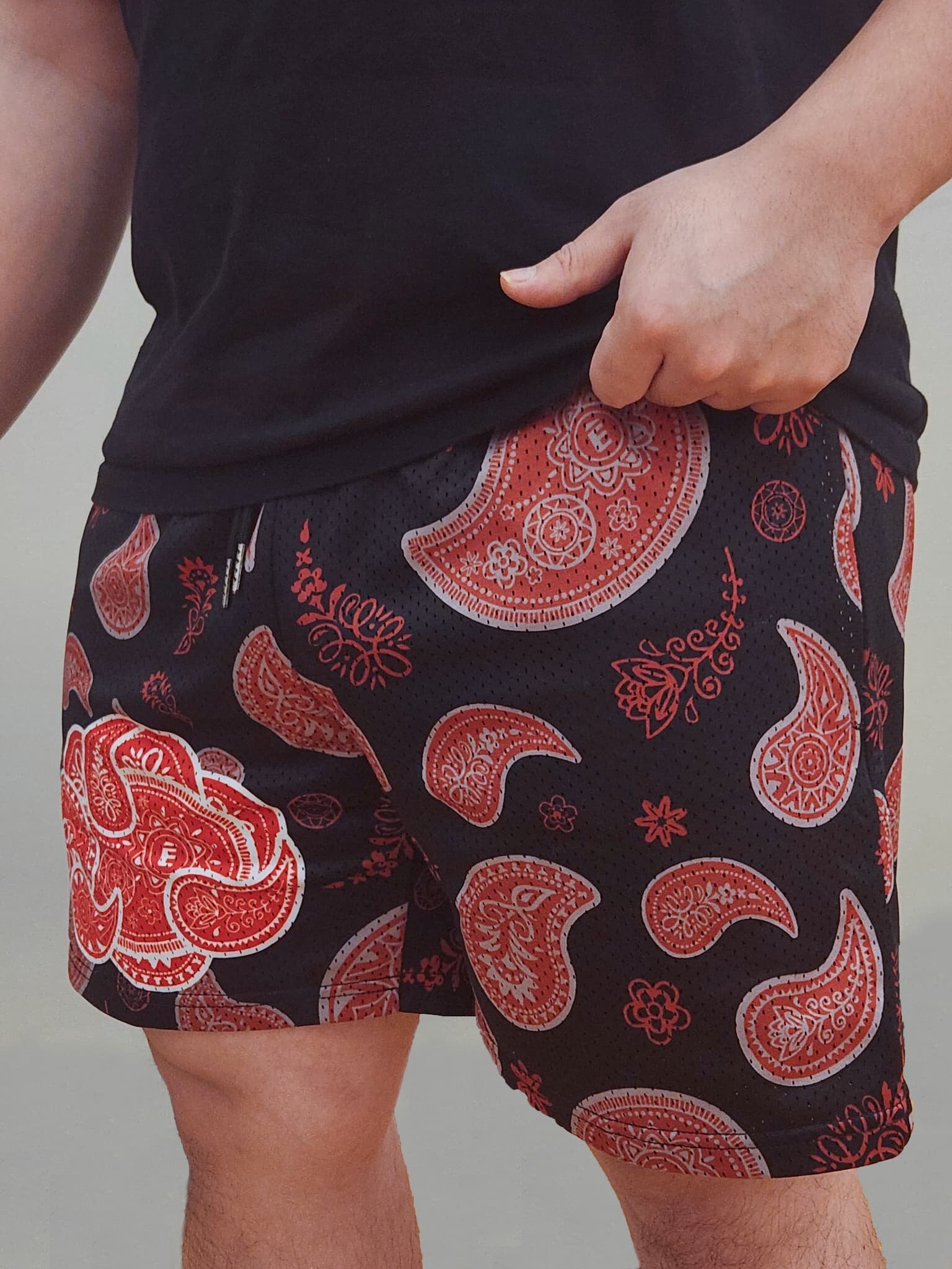 Akatsuki Shorts - Paisley Pattern - Etsy