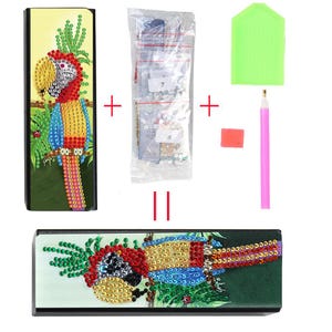 diy sunglasses case diamond painting portable storage box sunglasses case 5