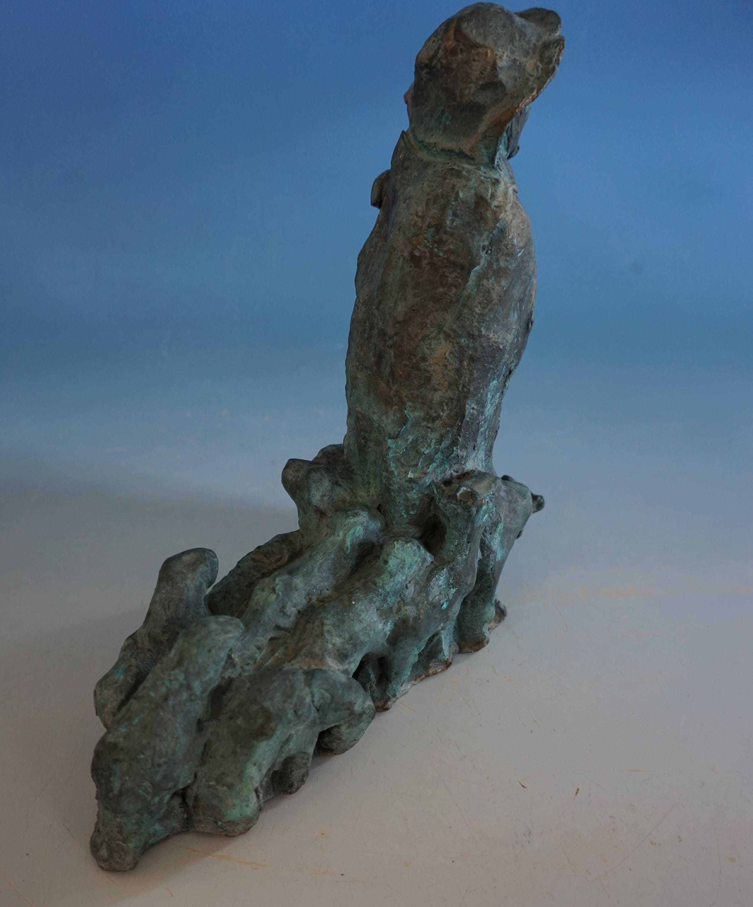 「羊」ブロンズ像 ブロンズ作品 ヴィンテージブロンズ像彫刻 羊飼いと羊の像 ブロンズ像 表情