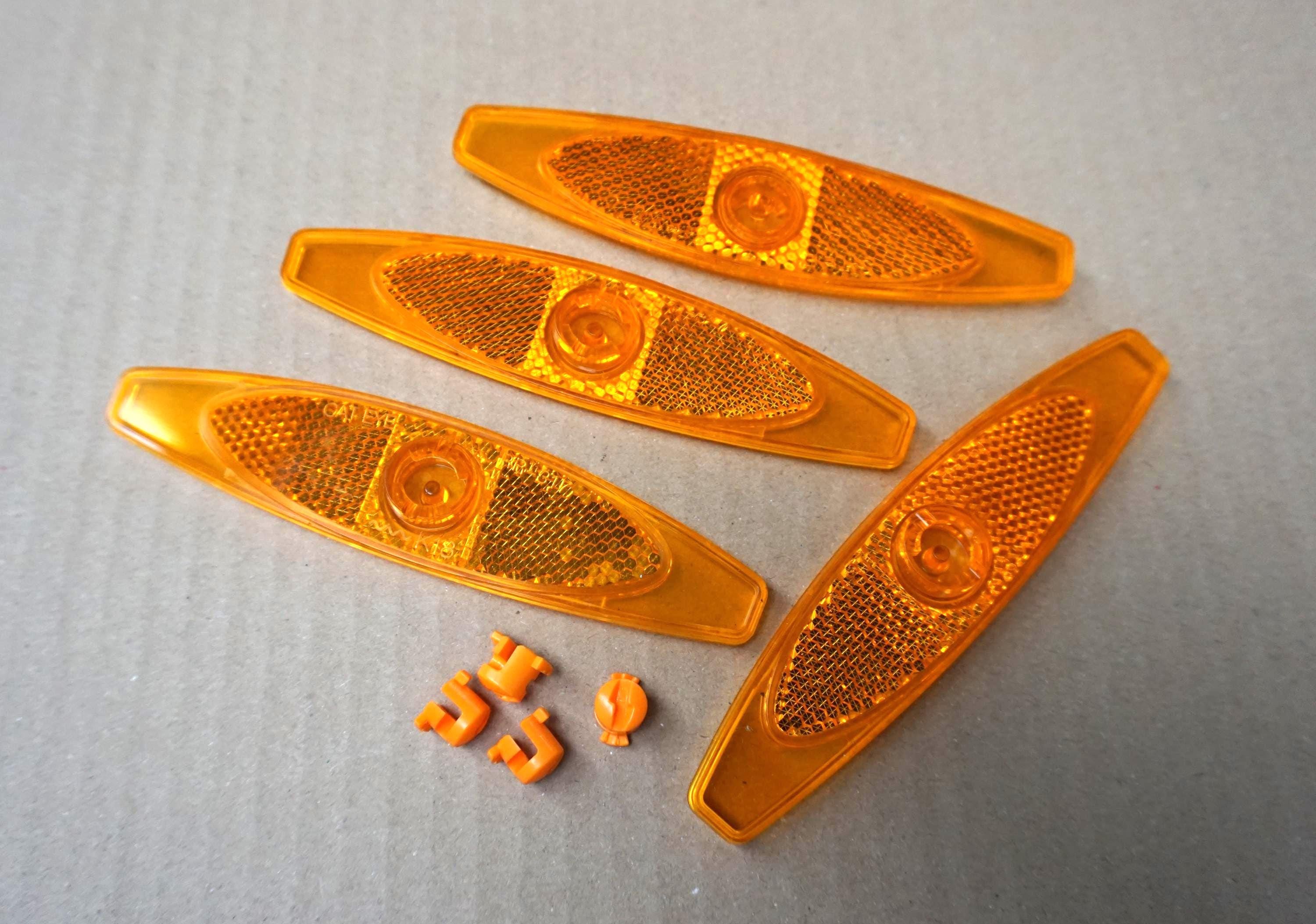 2 x Vintage Retro orange CAT EYE RR-0217 Bicycle Bike Reflector