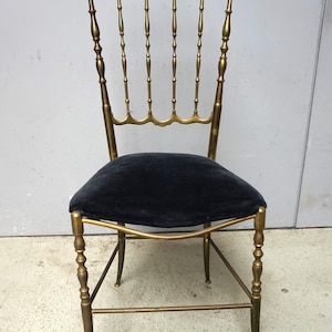 Vintage Design Chiavari Chair Brass Chair Italy 60s (F025-740)