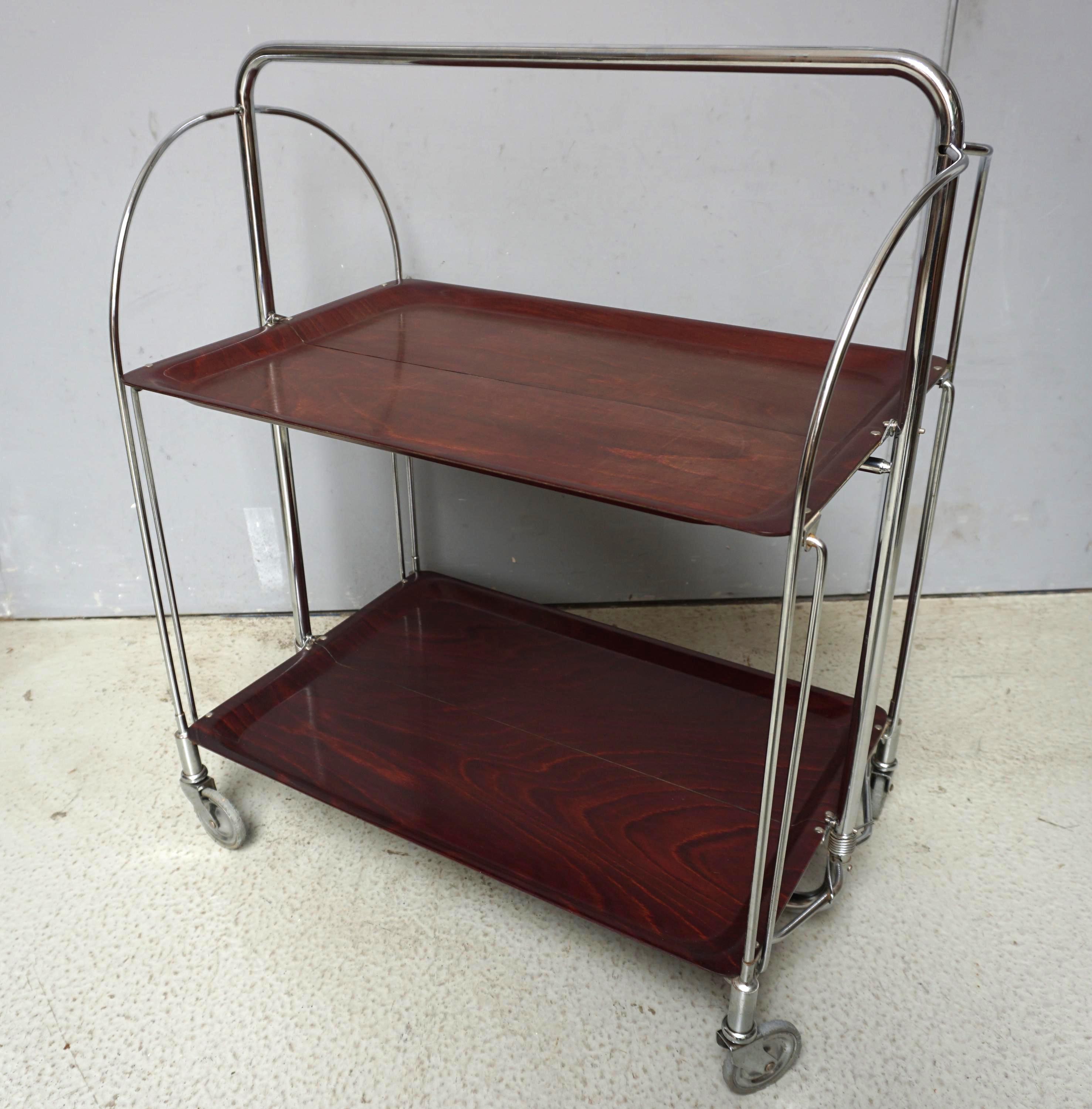 まる⭐︎　折り畳み式1950年代　DINETTティートローリー まる⭐︎様専用 折り畳み式1950年代 DINETTティートローリー