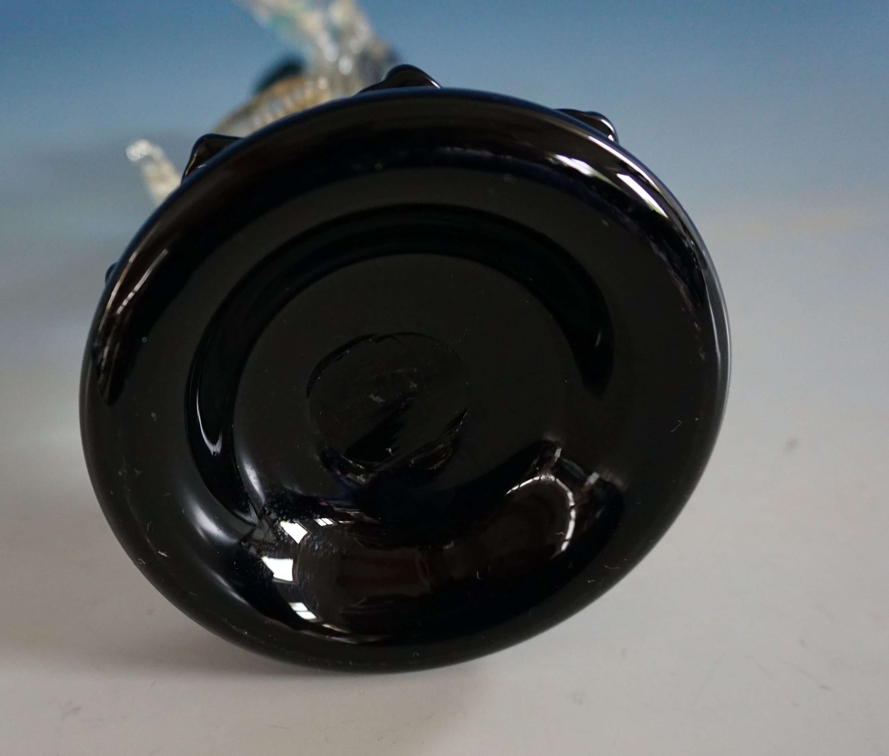 Vintage Design Murano Glass Figure Japanese Glass Figure With Gold