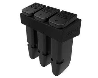Magnetic 3-Mag Holder, Glock 19, 17, 26 Magazine Rack
