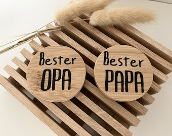 Flaschenöffner Bieröffner Öffner Männer Papa Opa Geschenk rund Vatertagsgeschenk Vatertag Geschenk für ihn