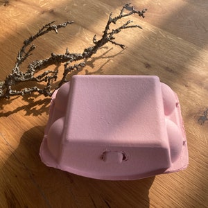 Eierkarton 6 Eier 6er Ei Karton Eierkartons bunt pastell rosa gelb schwarz Hühnereier Hühnereierkarton Pappe lila orange