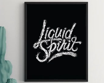 Liquid Spirit - Druckbare Wandkunst, digitales, druckbares Poster