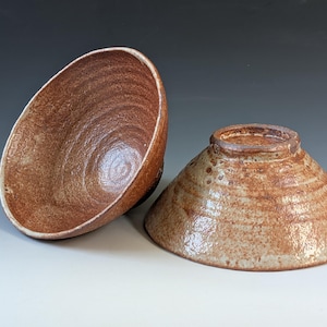 Pottery Bowls with Shino Glaze - Handmade Studio Ceramics