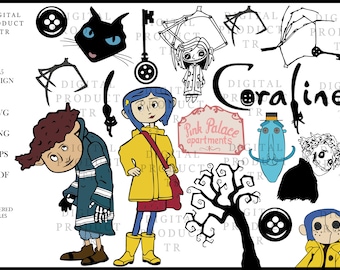 Coraline svg bündel