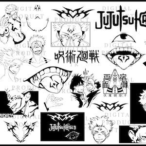 Anime svg bundle //svg eps png// Kaisen svg bundle