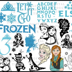 frozen svg bundle
