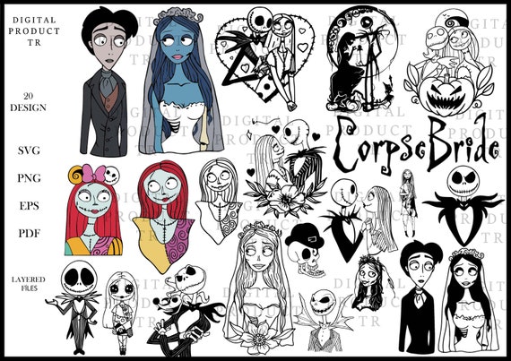 Corpse Bride Svg Bundle - Etsy UK
