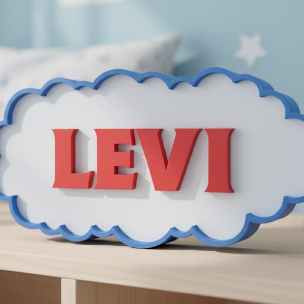 Personalised Thomas Style Name Sign, Custom name plate, Bedroom decor